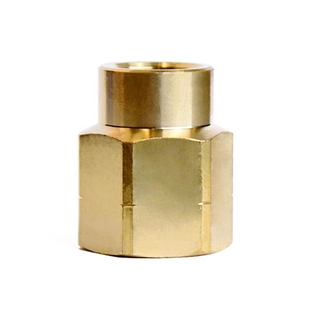 Atc ATC 1/2 in. FPT X 3/8 in. D FPT Yellow Brass Reducing Coupling 6JC120810701034